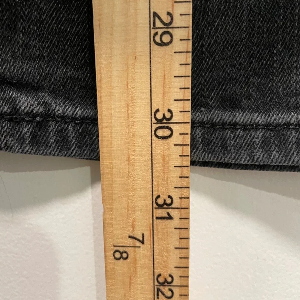 Abercrombie & Fitch Langdon Slim Distressed Black Jeans Mens 29x32 Stretch